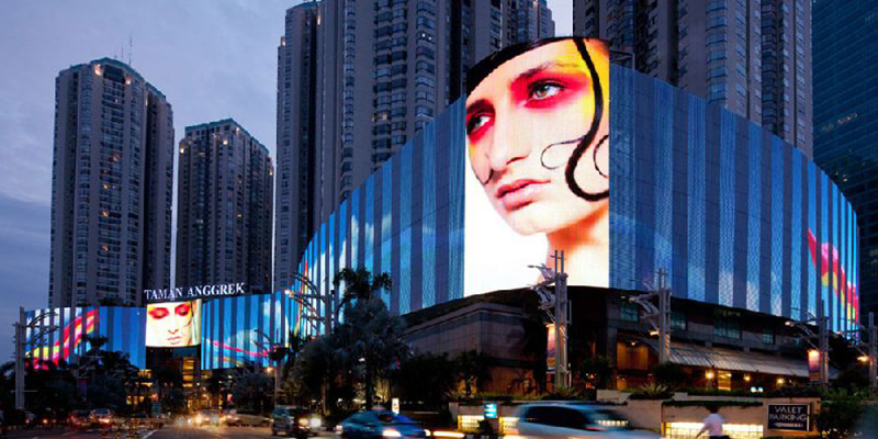 TD's Transparent Mesh LED Screen TC Series for Outdoor Glass Facades