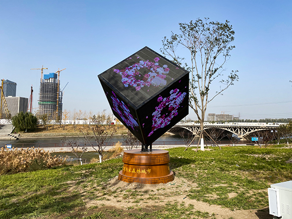 TD's Transparent Magic Cube LED Screen for Theme Park